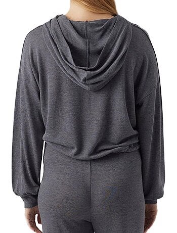 Sweat com Capuz Cinzento para Mulher Mamalicious Cassie