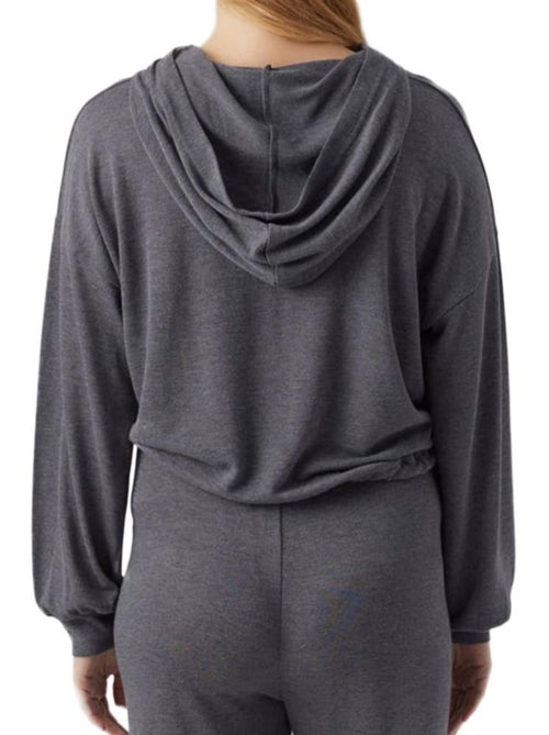 Sweat com Capuz Cinzento para Mulher Mamalicious Cassie - Kiabi Sweat com Capuz Cinzento para Mulher Mamalicious Cassie - Kiabi