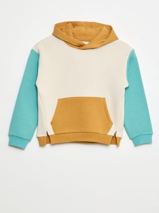 Sweat com capuz color block