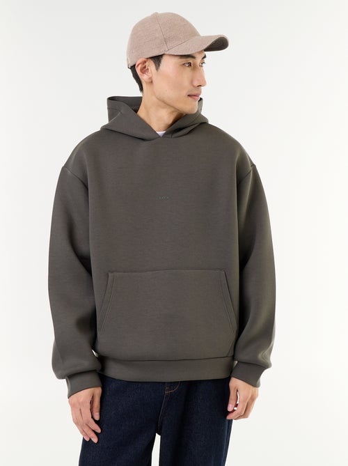 Sweat com capuz com bolso canguru - Kiabi