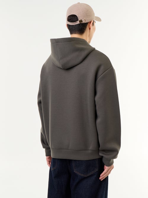 Sweat com capuz com bolso canguru - Kiabi