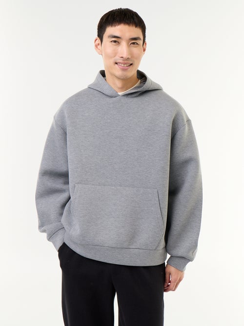 Sweat com capuz com bolso canguru - Kiabi
