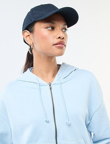 Sweat com capuz crop top