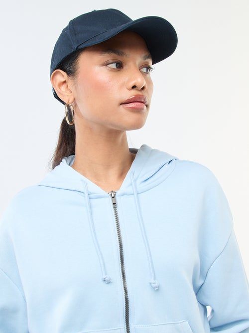 Sweat com capuz cropped - Kiabi