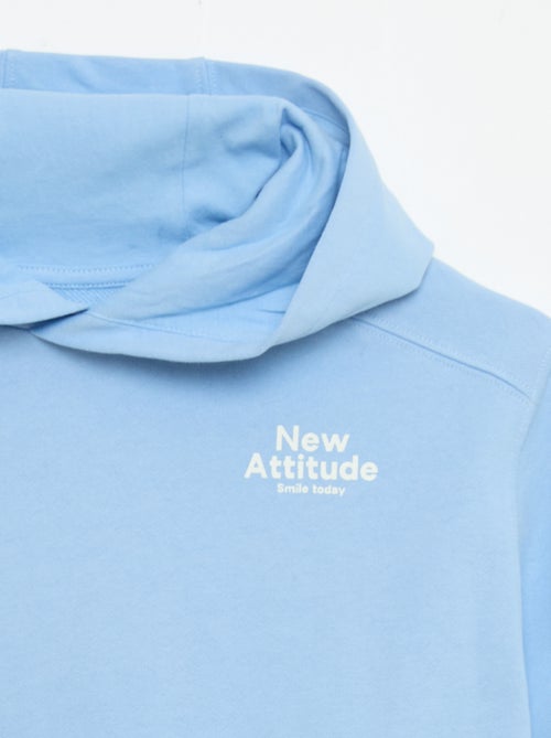 Sweat com capuz de manga curta - Kiabi