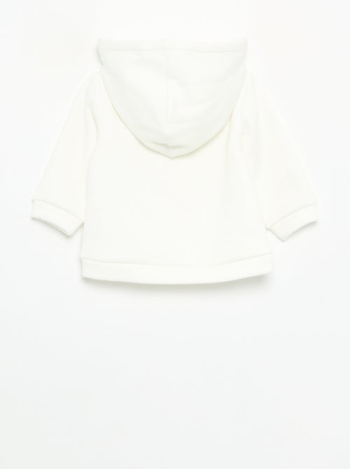 Sweat com capuz de polar com orelhas de coelho - Kiabi