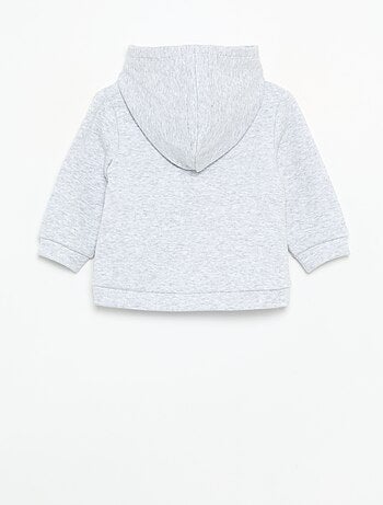 Sweat com capuz de polar com orelhas de coelho