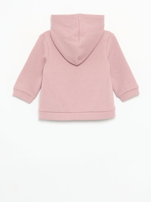 Sweat com capuz de polar com orelhas de coelho - Kiabi