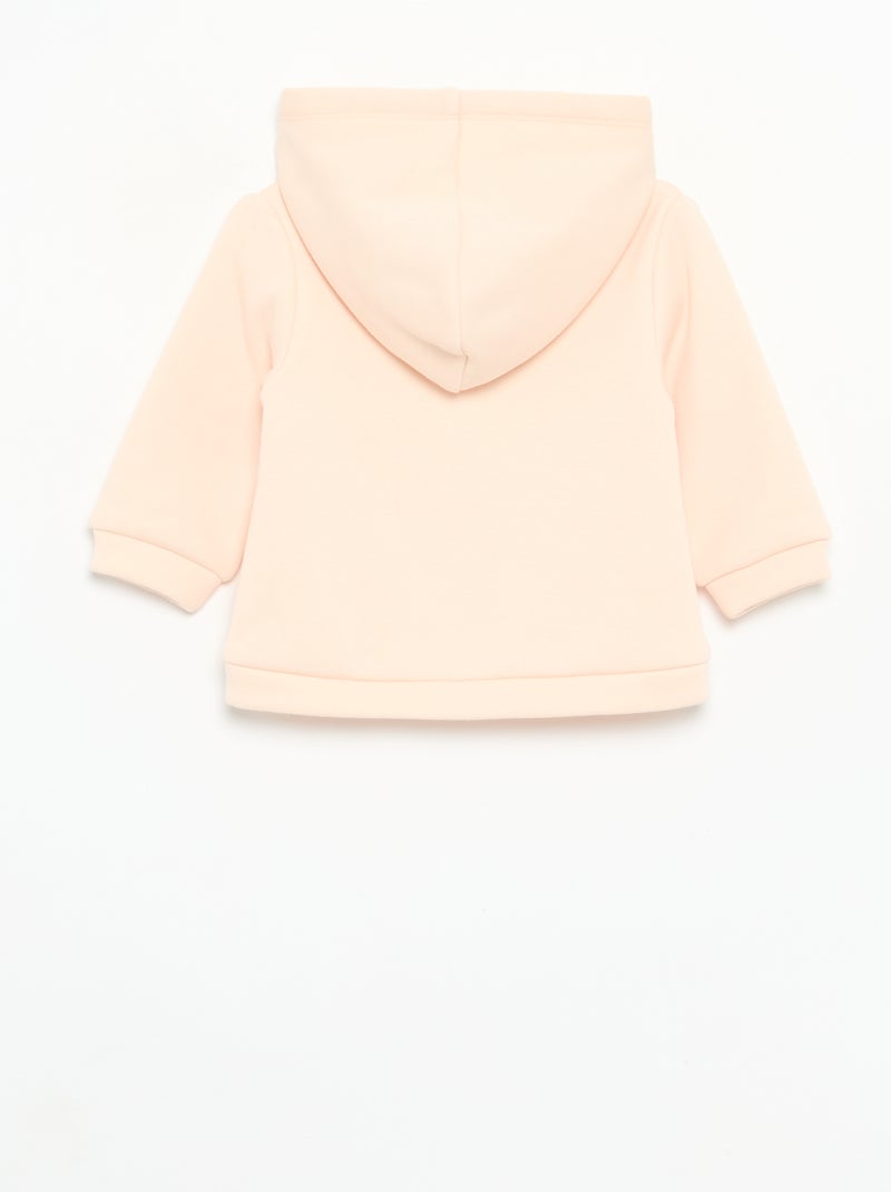 Sweat com capuz de polar com orelhas de coelho Rosa - Kiabi