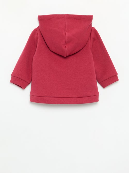 Sweat com capuz de polar com orelhas de coelho - Kiabi
