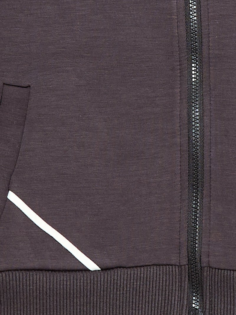 Sweat com capuz de toque suave Preto - Kiabi