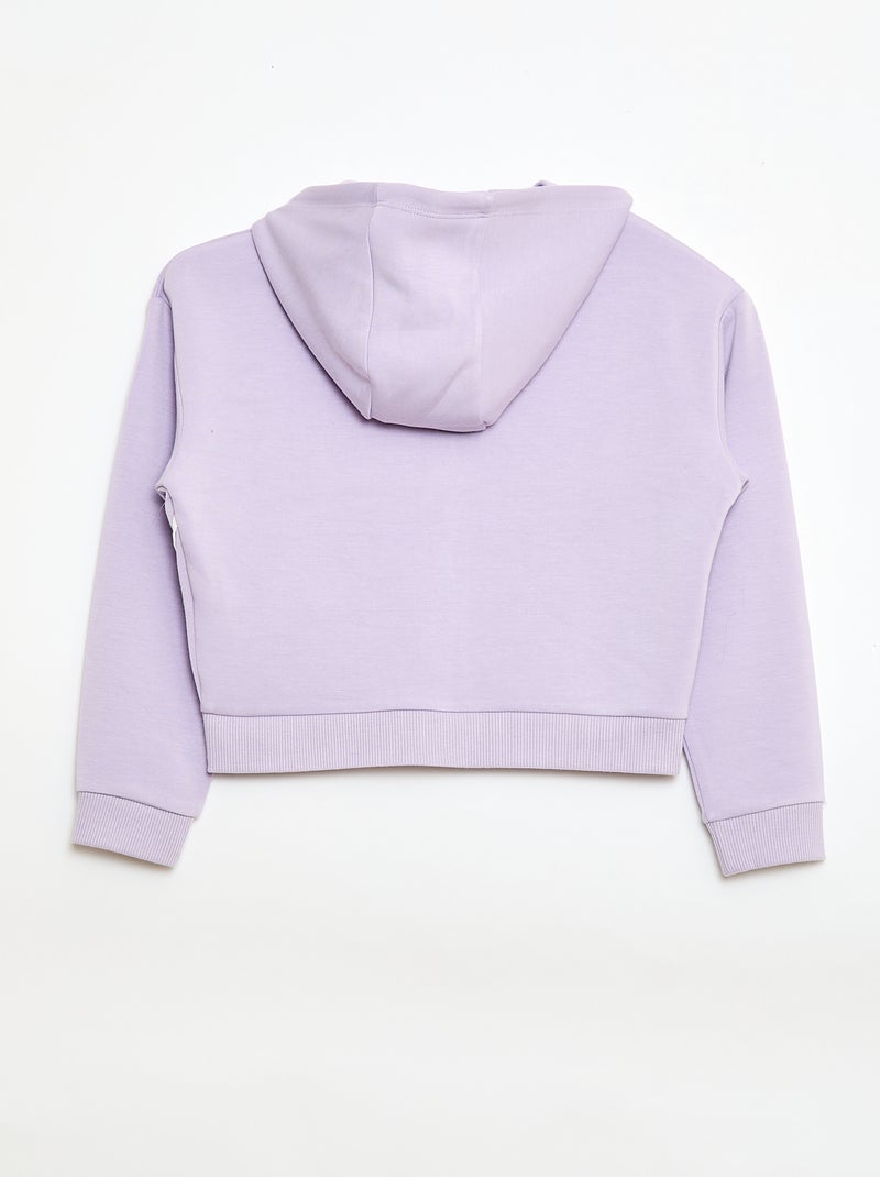 Sweat com capuz de toque suave Rosa - Kiabi