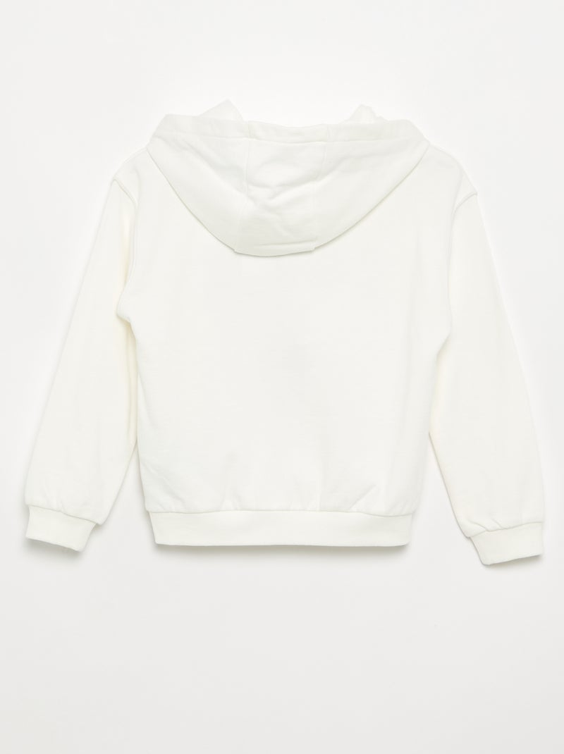 Sweat com capuz 'Disney' 'Stitch' Branco - Kiabi