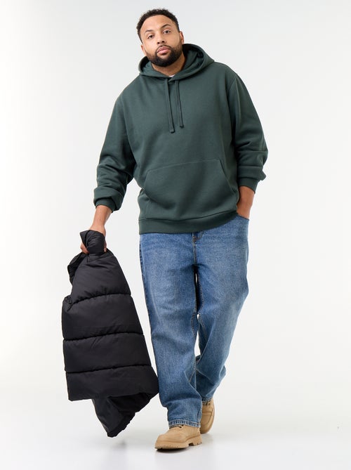 Sweat com capuz e bolso canguru - Kiabi