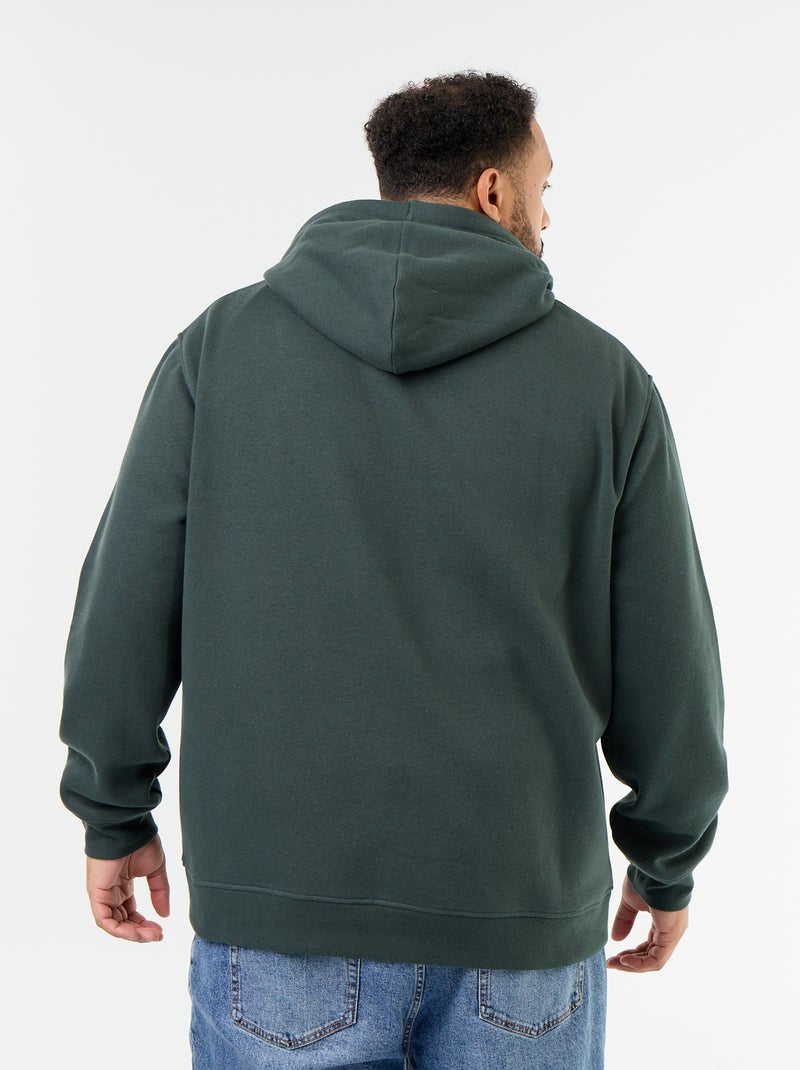 Sweat com capuz e bolso canguru Verde - Kiabi