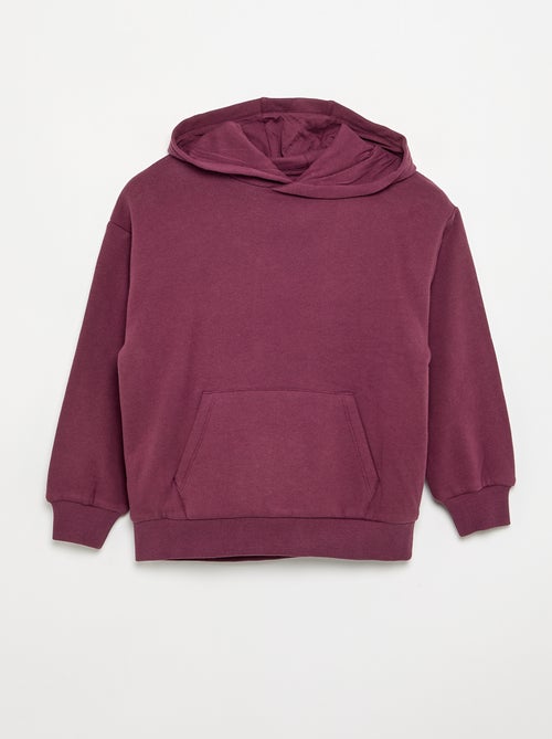 Sweat com capuz e bolso canguru - Kiabi