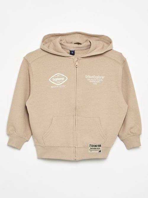 Sweat com capuz e fecho - Kiabi Sweat com capuz e fecho - Kiabi