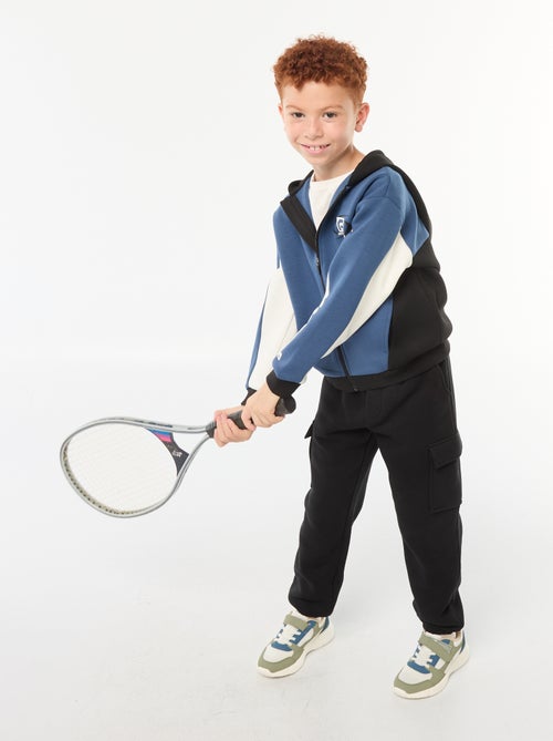 Sweat com capuz e fecho de correr - Kiabi