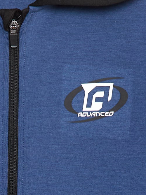 Sweat com capuz e fecho de correr - Kiabi