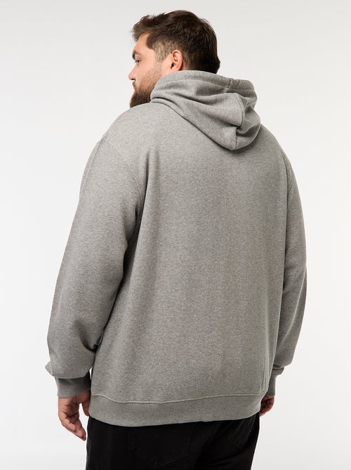 Sweat com capuz e fecho de correr - Kiabi