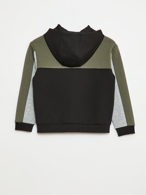 Sweat com capuz e fecho éclair - Kiabi