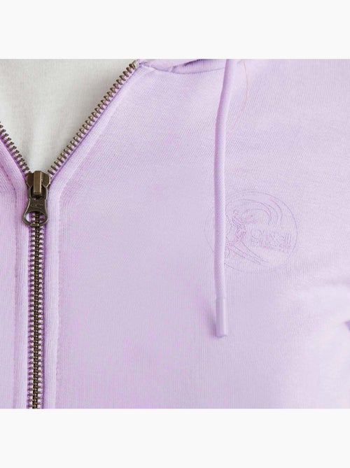 Sweat com Capuz e Fecho Mulher O'Neill Circle Surfer Roxo - Kiabi