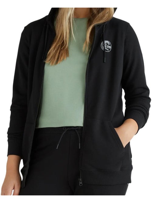Sweat com Capuz e Fecho O'Neill Circle Surfer Preto para Mulher - Kiabi