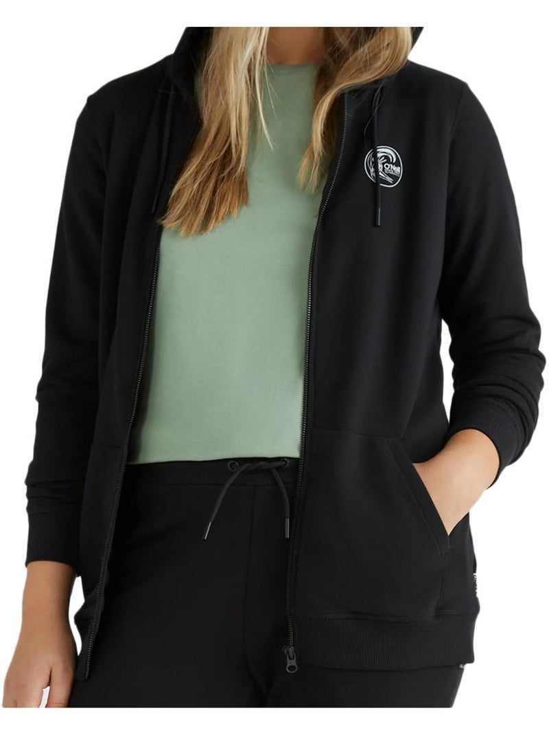Sweat com Capuz e Fecho O'Neill Circle Surfer Preto para Mulher Preto - Kiabi