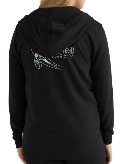 Sweat com Capuz e Fecho O'Neill Circle Surfer Preto para Mulher - Kiabi