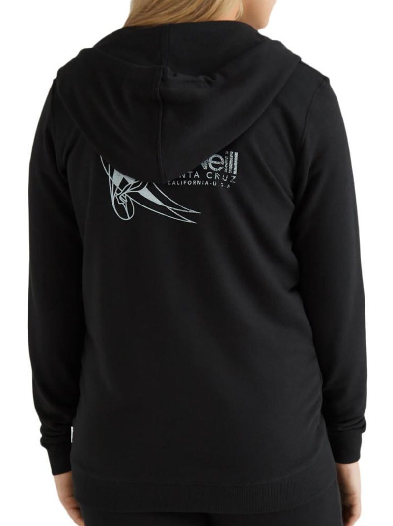 Sweat com Capuz e Fecho O'Neill Circle Surfer Preto para Mulher Preto - Kiabi