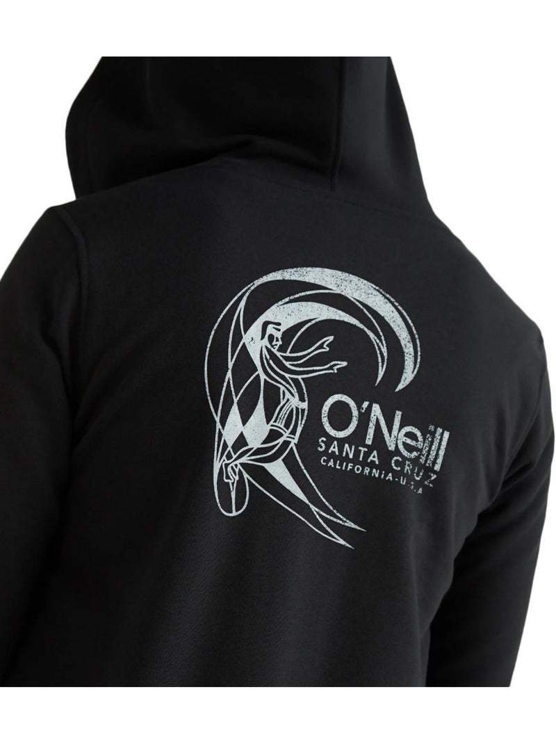 Sweat com Capuz e Fecho O'Neill Circle Surfer Preto para Mulher Preto - Kiabi