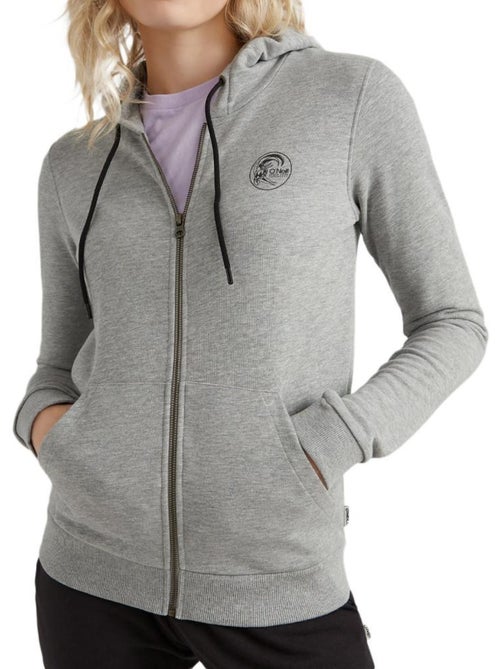 Sweat com Capuz e Fecho para Mulher O'Neill Circle Surfer Cinzento Claro - Kiabi