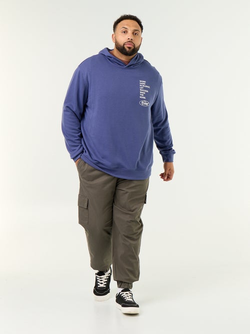 Sweat com capuz em moletão não cardado - Kiabi Sweat com capuz em moletão não cardado - Kiabi