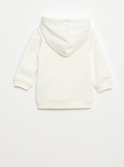 Sweat com capuz em moletom com desenho de coelho - Kiabi