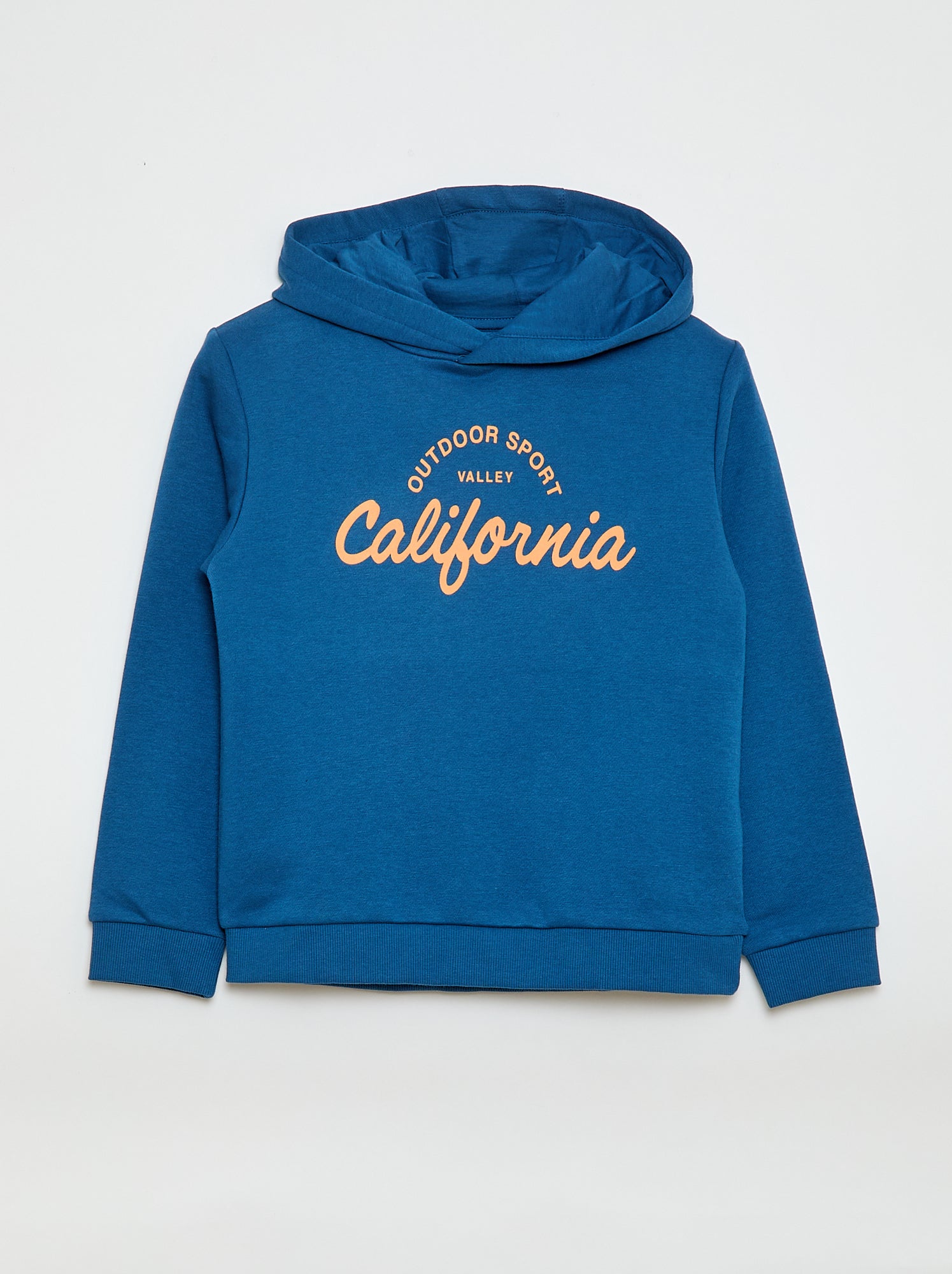 Sweat com capuz em moletom felpudo