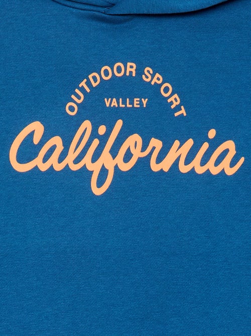 Sweat com capuz em moletom felpudo - Kiabi