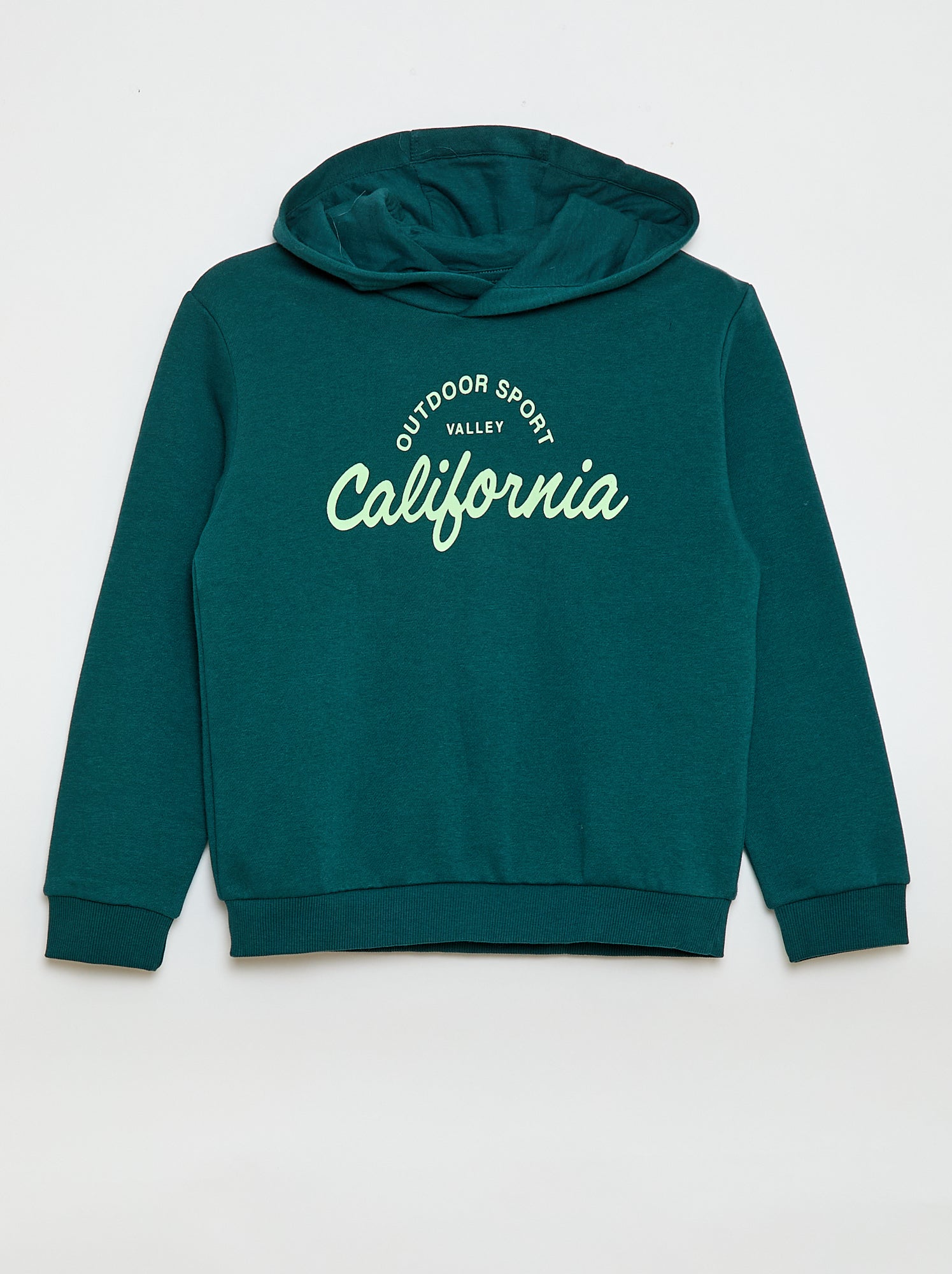 Sweat com capuz em moletom felpudo