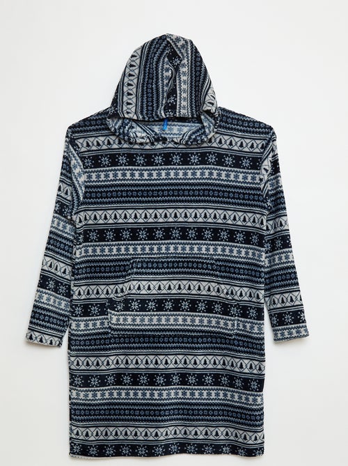 Sweat com capuz em polar - Kiabi