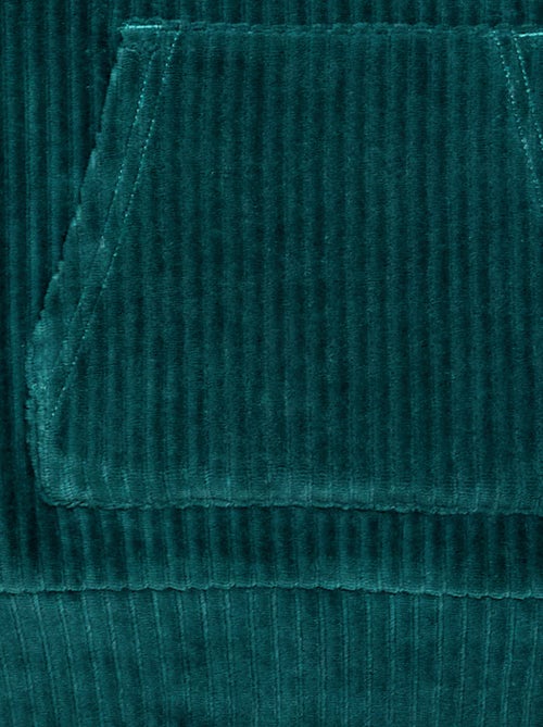 Sweat com capuz em veludo cotelê - Kiabi