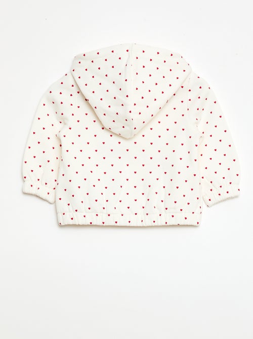 Sweat com capuz estampado - Kiabi