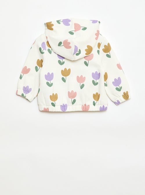 Sweat com capuz estampado - Kiabi