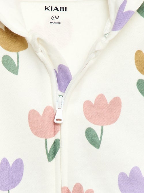 Sweat com capuz estampado - Kiabi