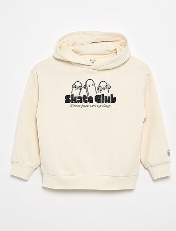 Sweat com capuz estampado