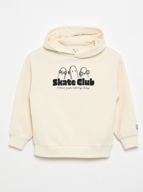 Sweat com capuz estampado - Kiabi