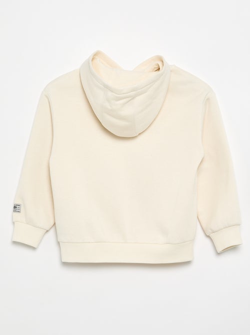 Sweat com capuz estampado - Kiabi