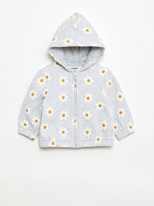 Sweat com capuz estampado - Kiabi