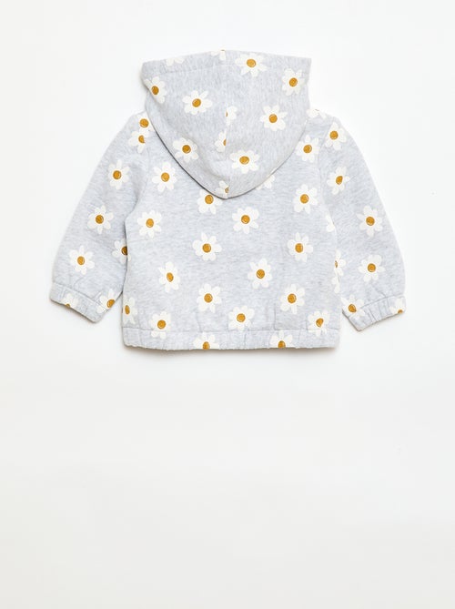 Sweat com capuz estampado - Kiabi