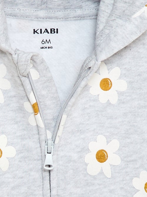 Sweat com capuz estampado - Kiabi