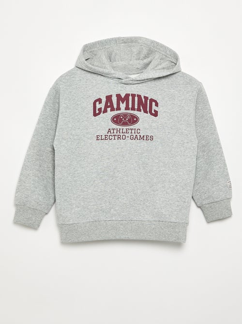 Sweat com capuz estampado - Kiabi