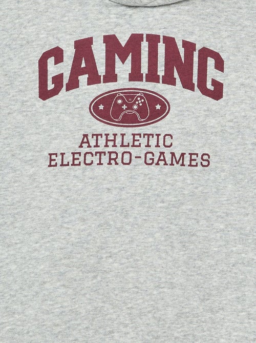 Sweat com capuz estampado - Kiabi